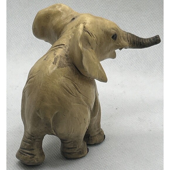 Vintage Guido Cacciapuoti Ceramic Adult Elephant Artist Signed Made in Italy 4" - Picture 4 of 4